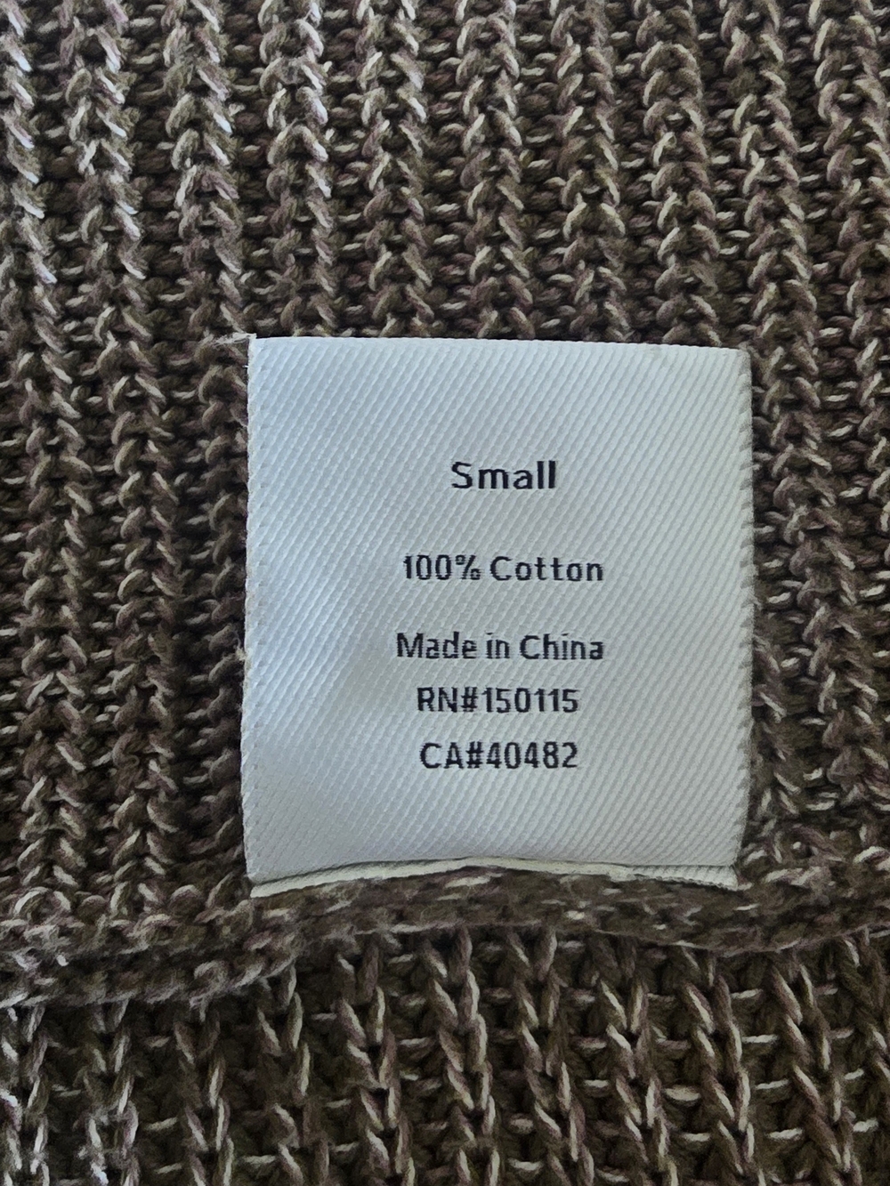 Varley Taupe Ribbed Half-Zip Turtleneck Sweater - Picture 5 of 5